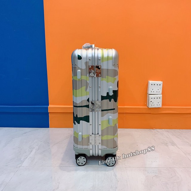 RIMOWA行李箱四輪拉杆箱 日默瓦迷彩特別版鋁鎂合金迷彩限量款旅行箱 gdx1050